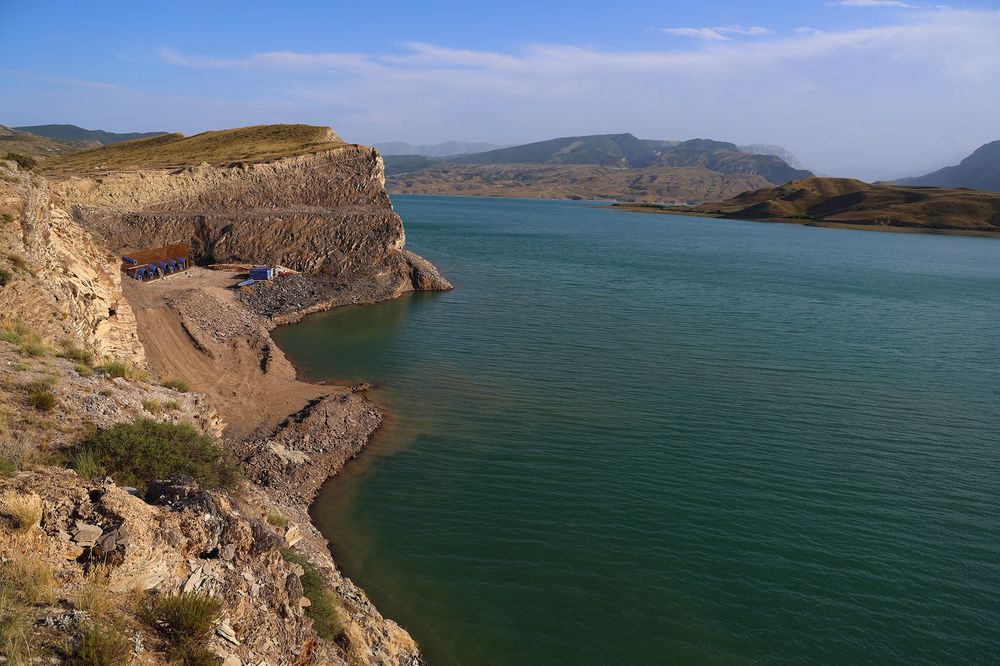Чиркейское водохранилище..