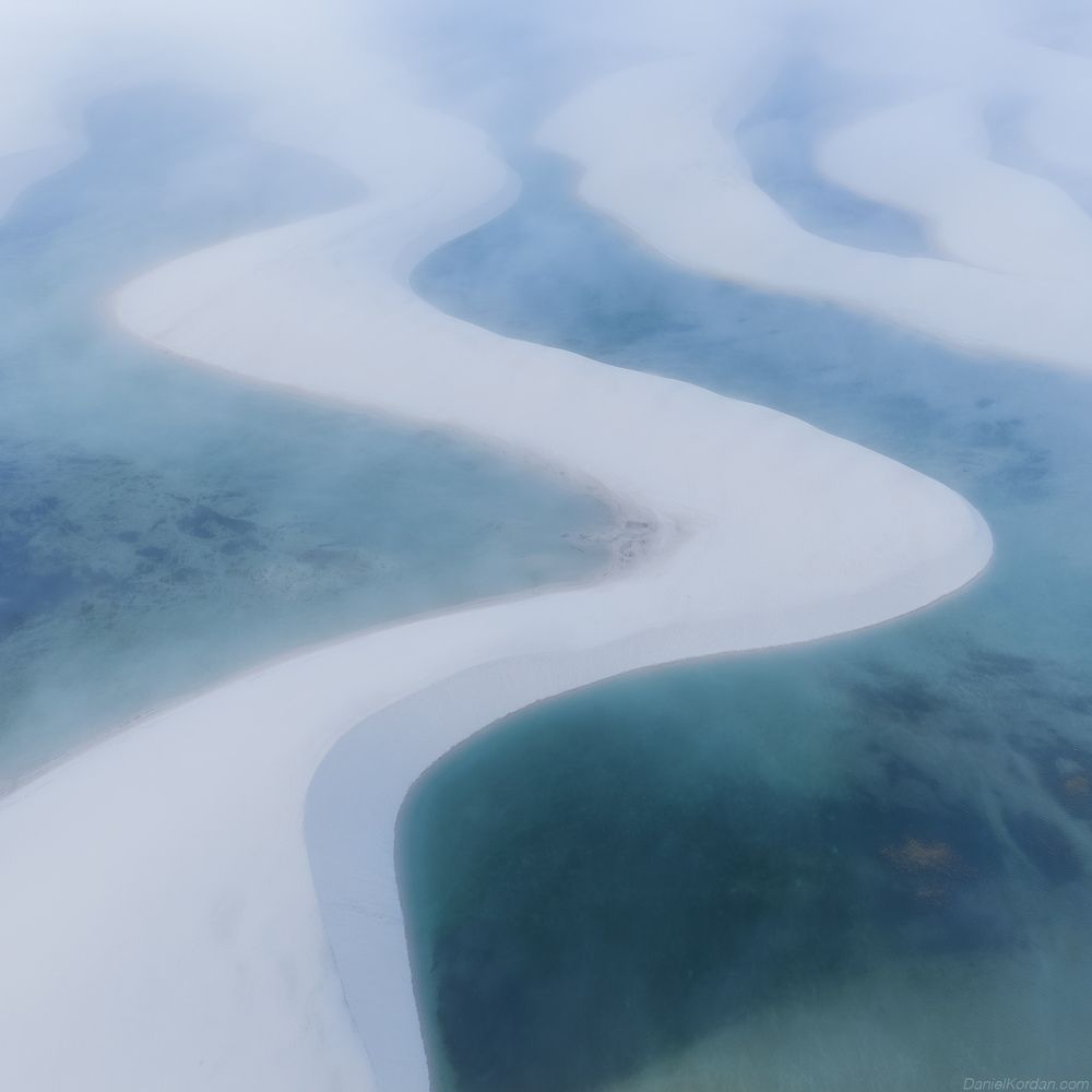 Lencois fog over the dunes