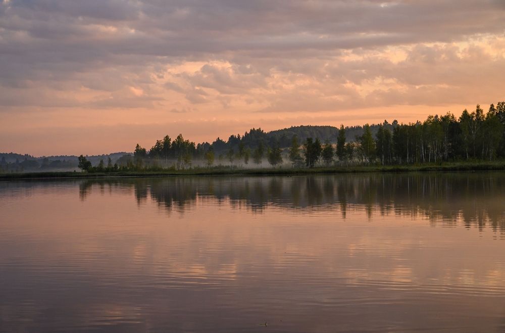 Утро на Городищенском озере