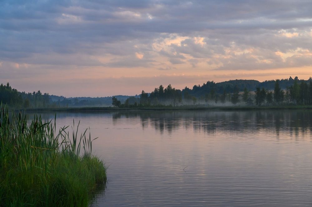 Утро на Городищенском озере