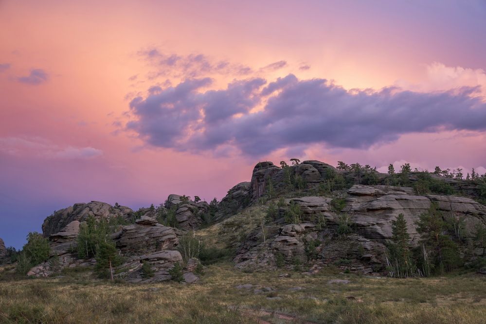 На закатном солнышке