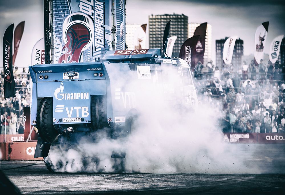 Фестиваль технический видов спорта, дрифт КамАЗа