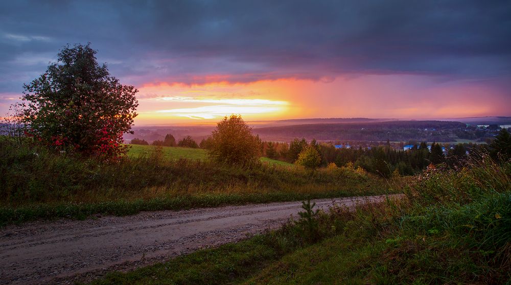 Феерический рассвет в Пежме