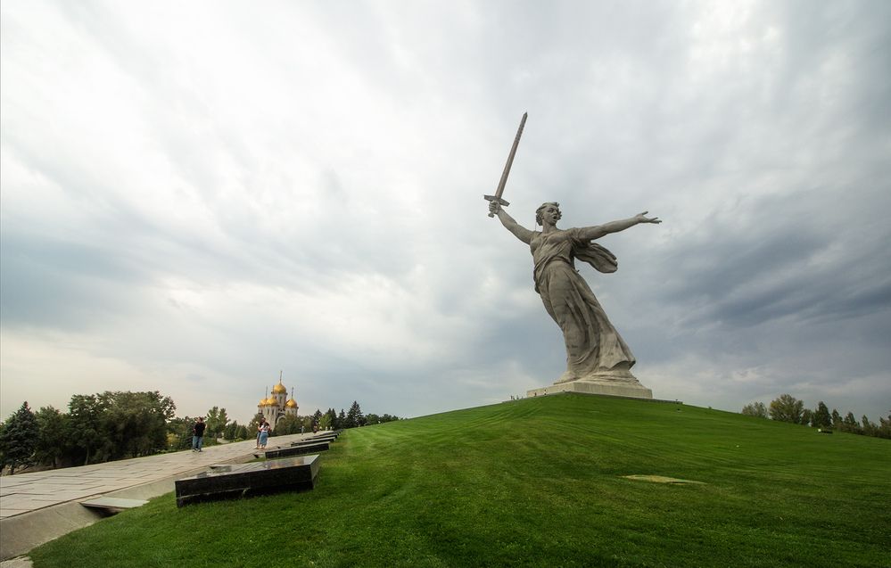 На Мамаевом кургане