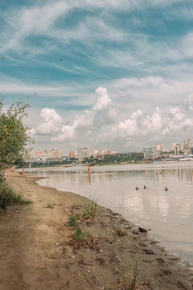 Новосибирск. Вид с левого берега