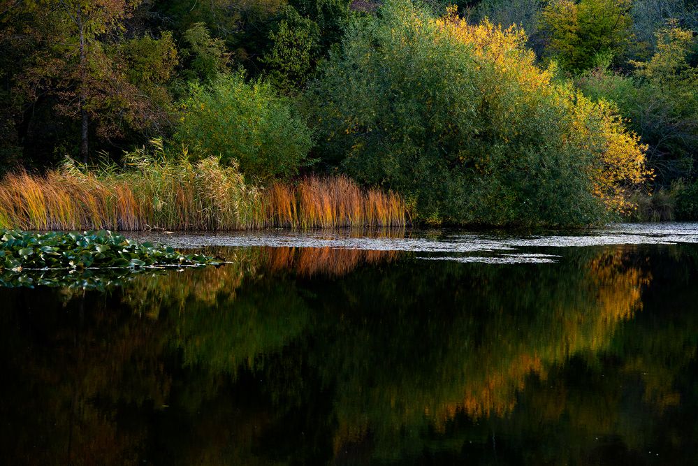 Осеннее горное озеро