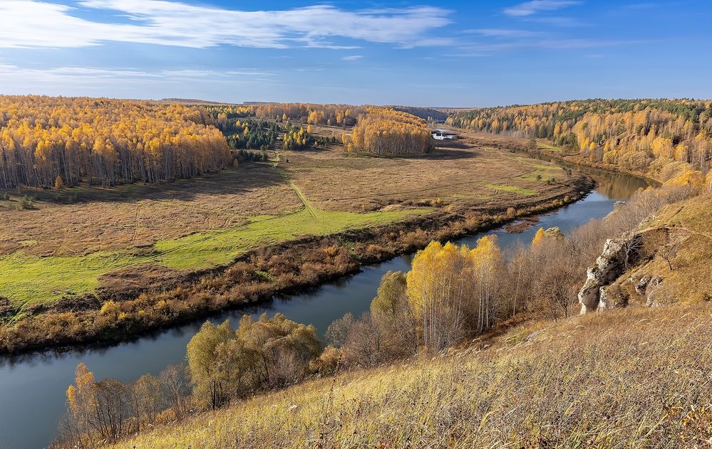 Золотая осень на реке Немда