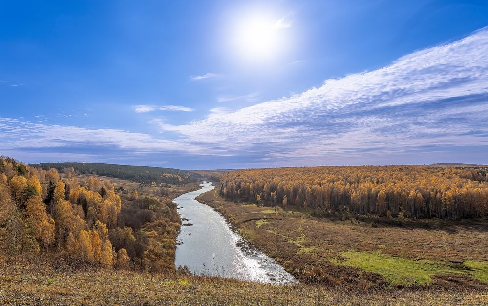 Золотая осень на реке Немда