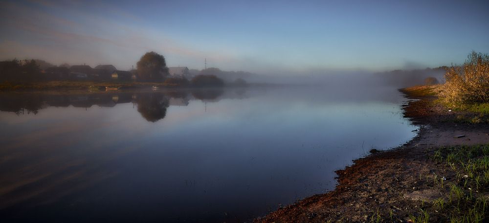 Р. Вишера. Осеннее утро.