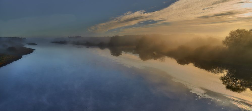 Р. Вишера. Осеннее утро.