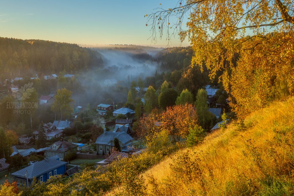 Золотая осень в Плёсе.