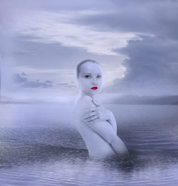In the water
