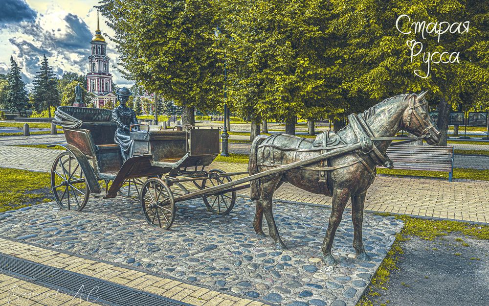 Дама в карете и Воскресенский собор.