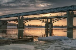Новосибирск Михайловская набережная мост