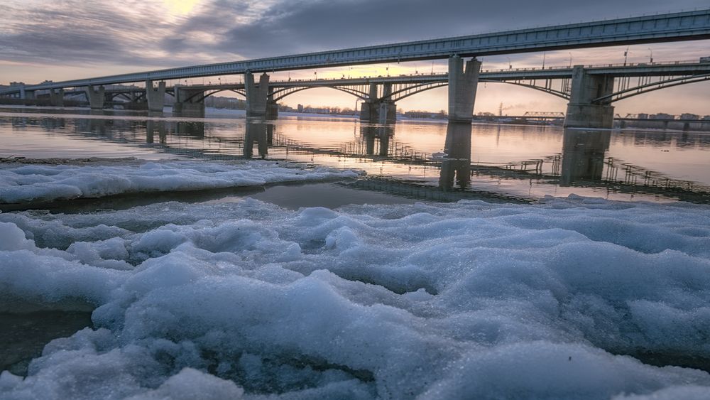 Новосибирск Михайловская набережная мост