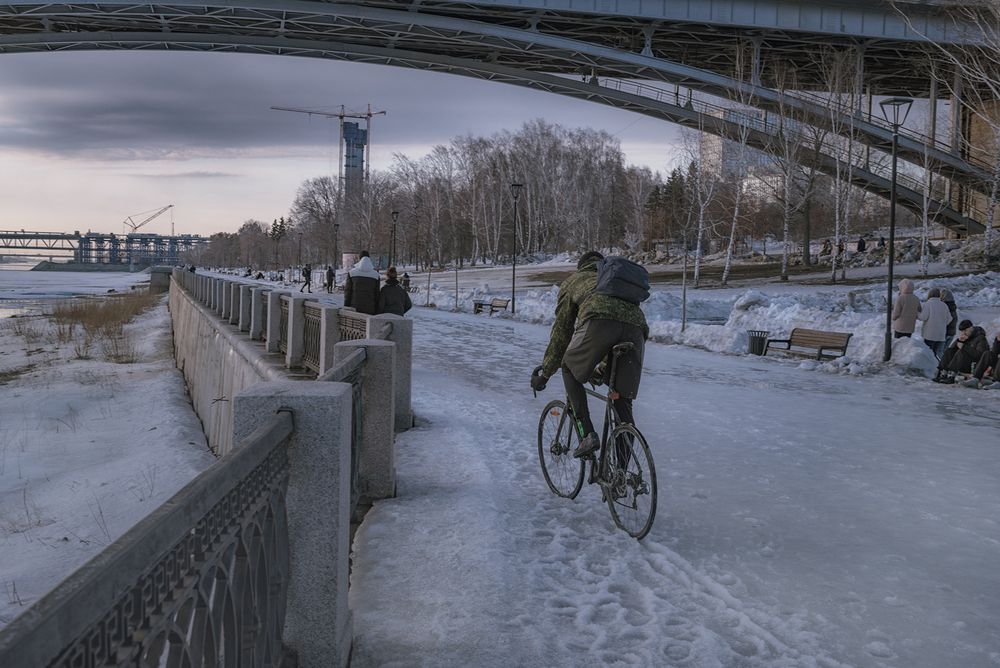 Новосибирск Михайловская набережная мост