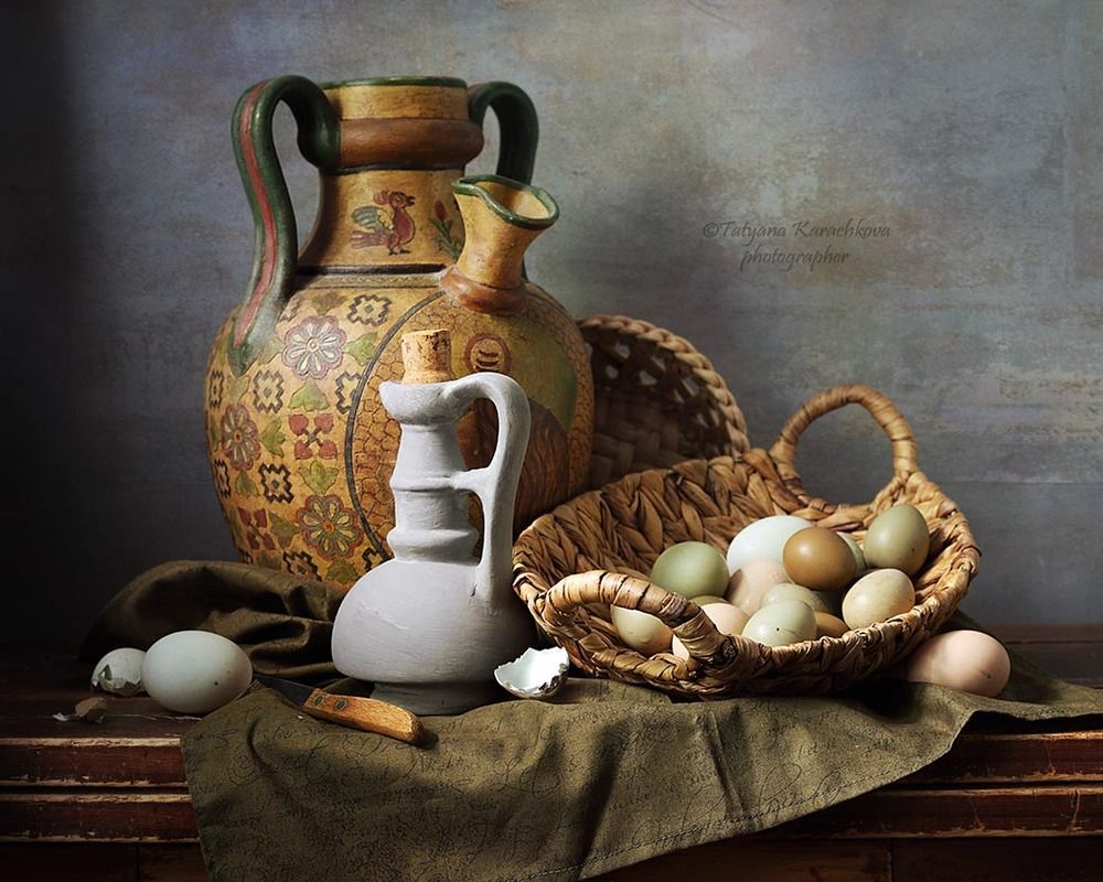 Вариации с яйцами и кухонной утварью