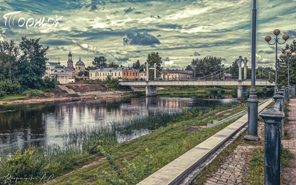 Виды городка Торжок.