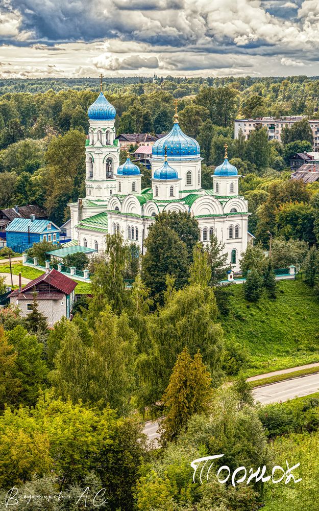 Вид Торжка с высоты.