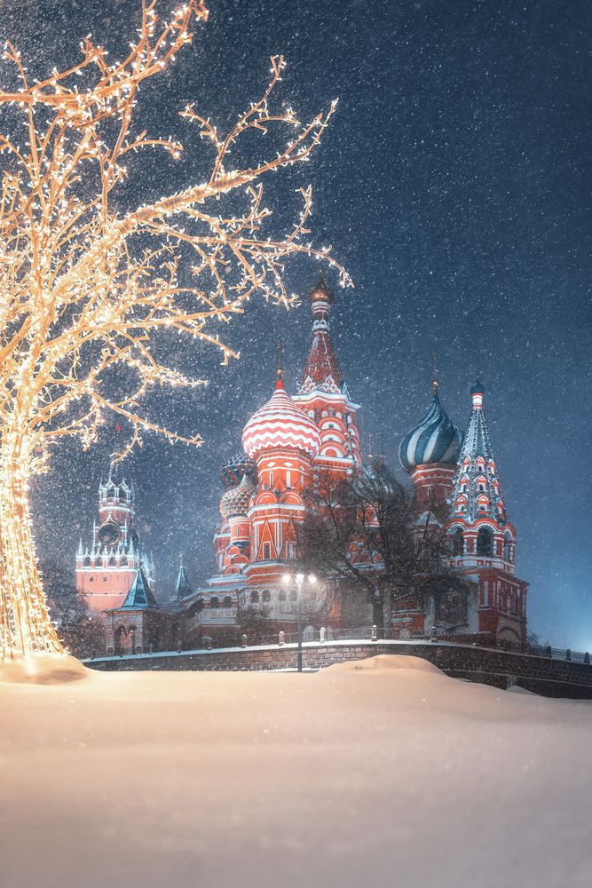 Снегопад в Москве