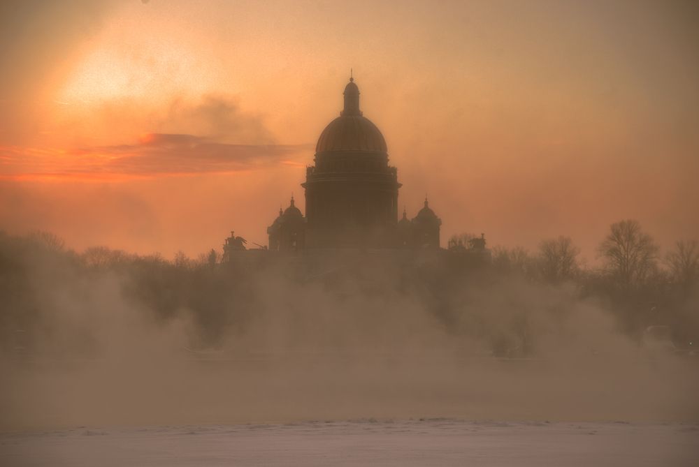 мороз на Неве...