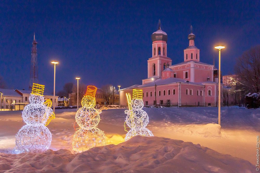 Прогулка по Валдаю на границе дня и ночи