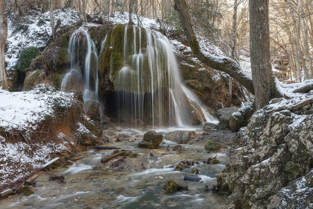 Водопад Серебряные струи. От зимы на память.