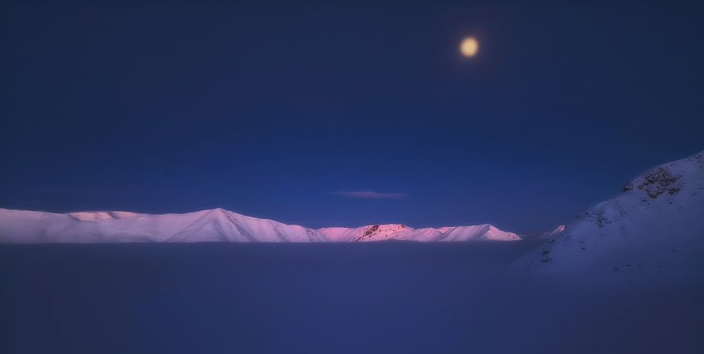Вечер в Хибинах.
