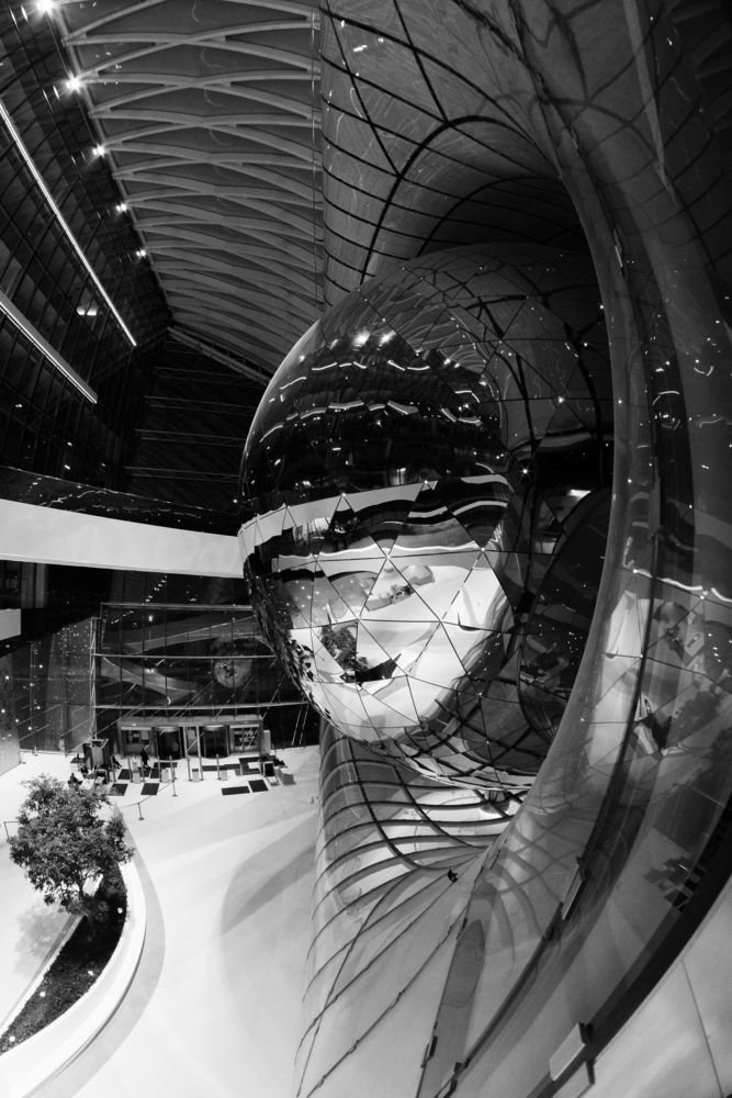 Interiors of the future through a wide-angle lens.