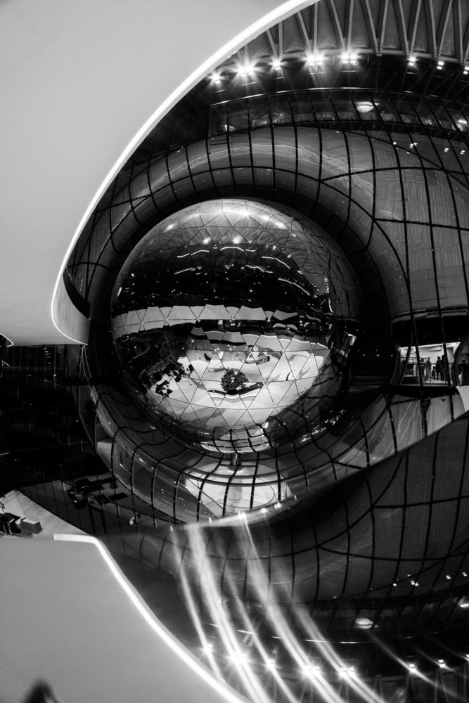 Interiors of the future through a wide-angle lens.