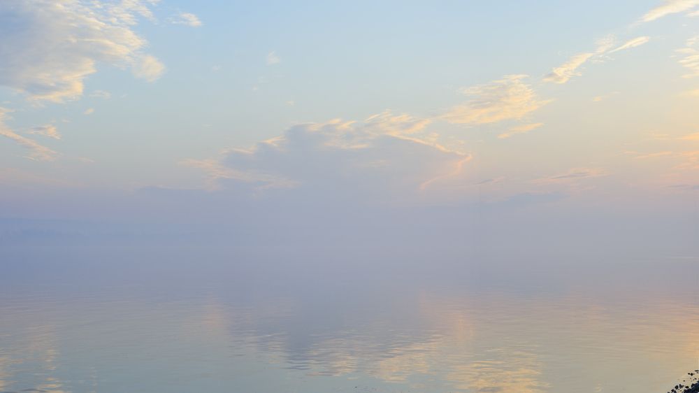 На реке.