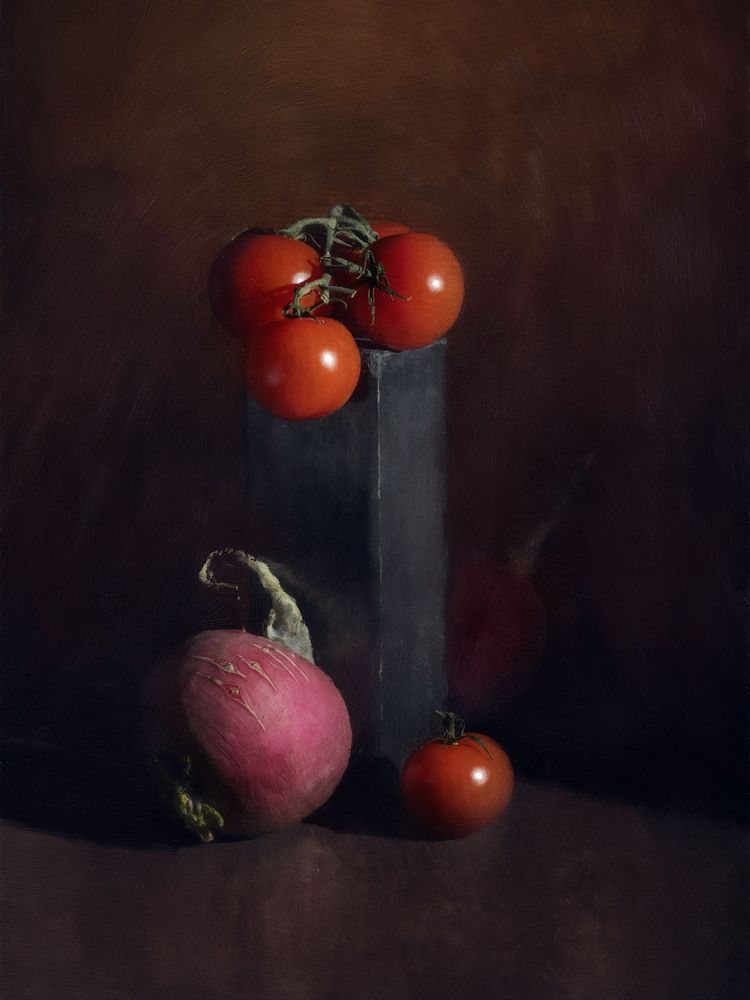 красное