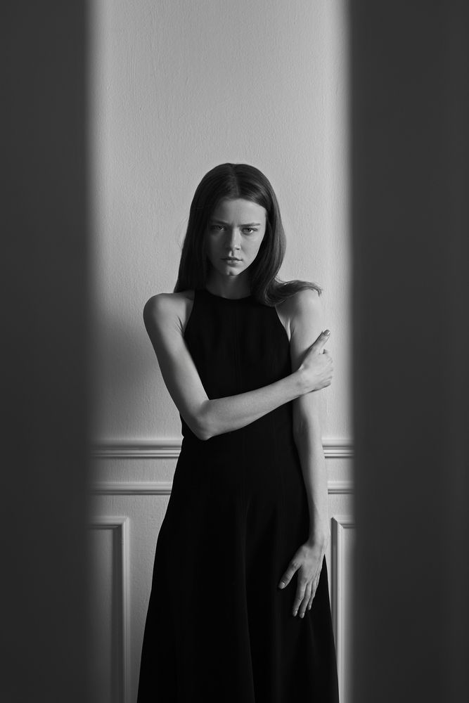 black and white sadness