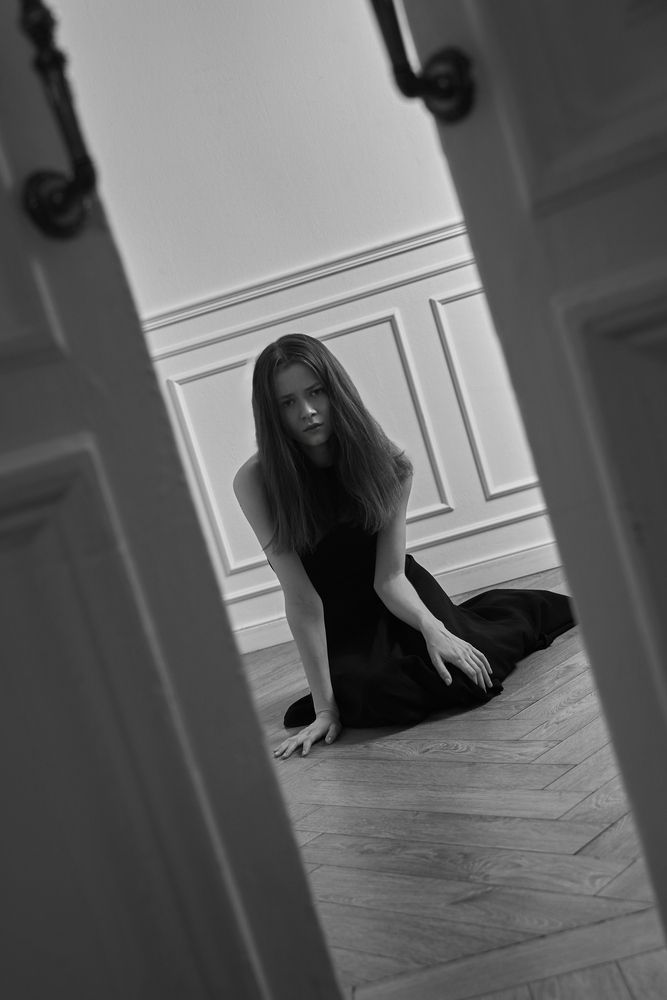black and white sadness