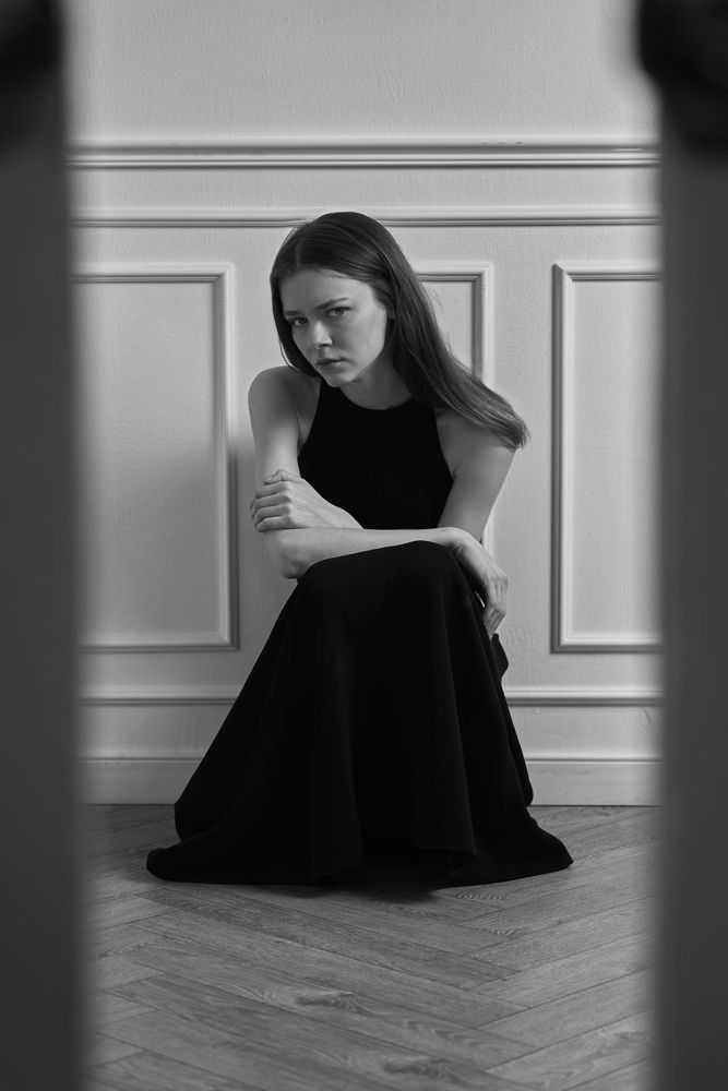 black and white sadness