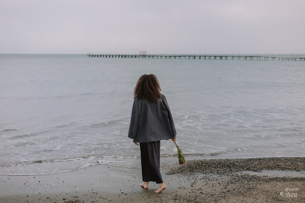 Лена и февральское море