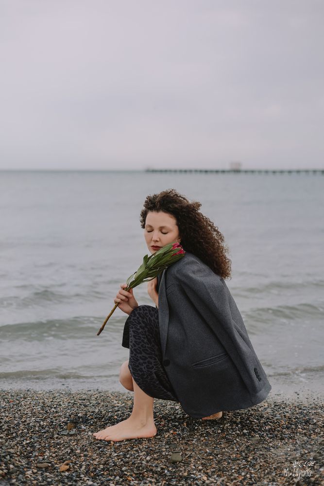Лена и февральское море