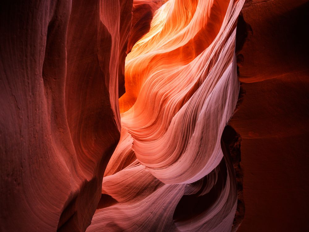 Where stone forgets it is stone and flows like silk.