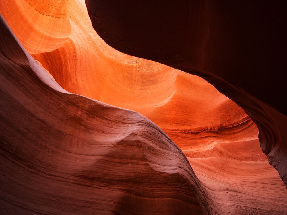 Where stone forgets it is stone and flows like silk.