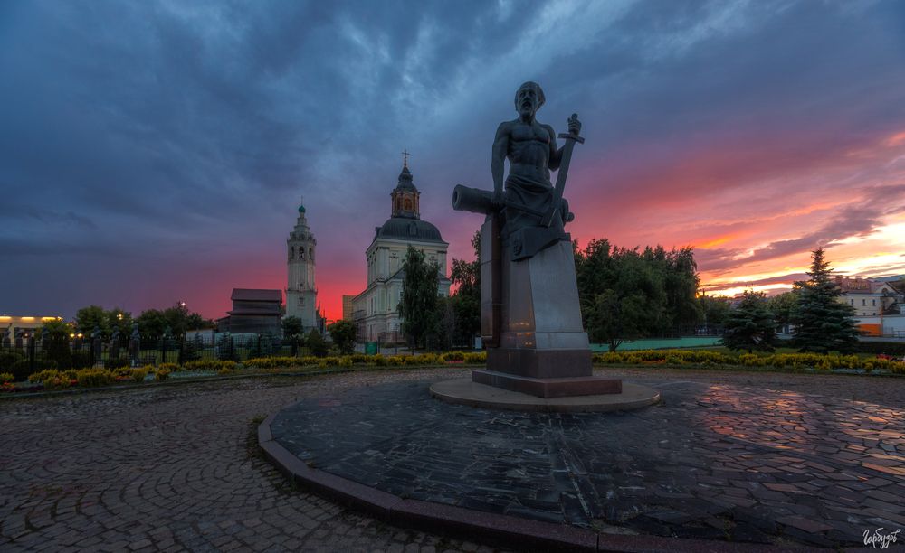 Красное небо над Тулой