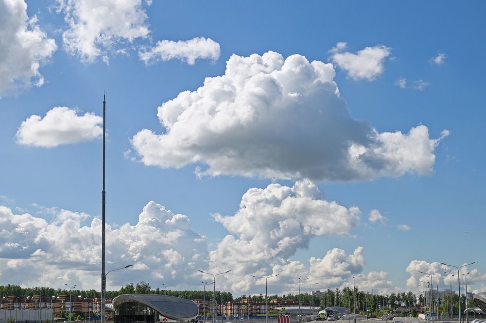 Новая Москва, облака, дороги