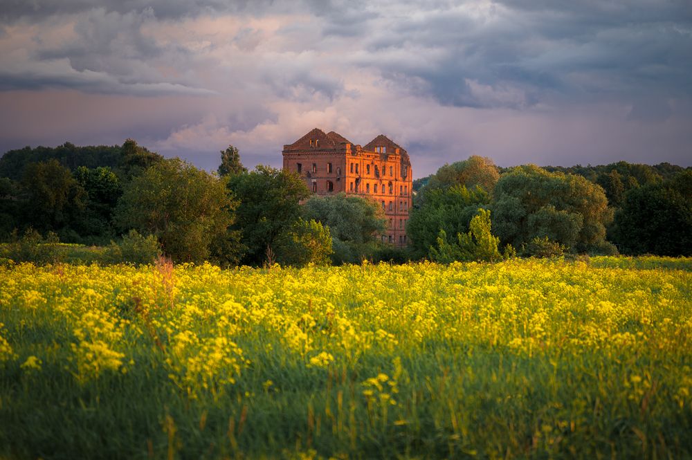 Вечер. Мельница. Сумерки