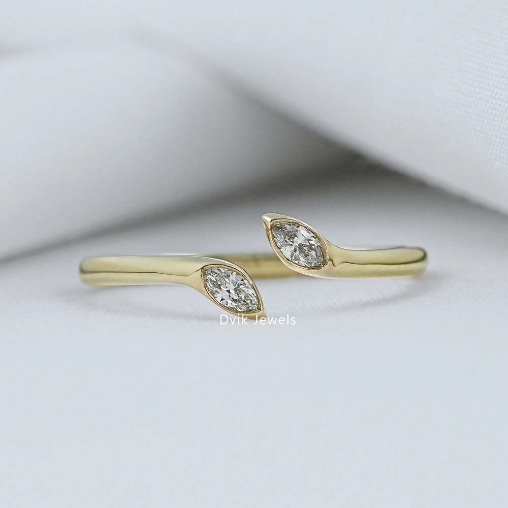 Lab Grown Diamond Open Wedding Bands