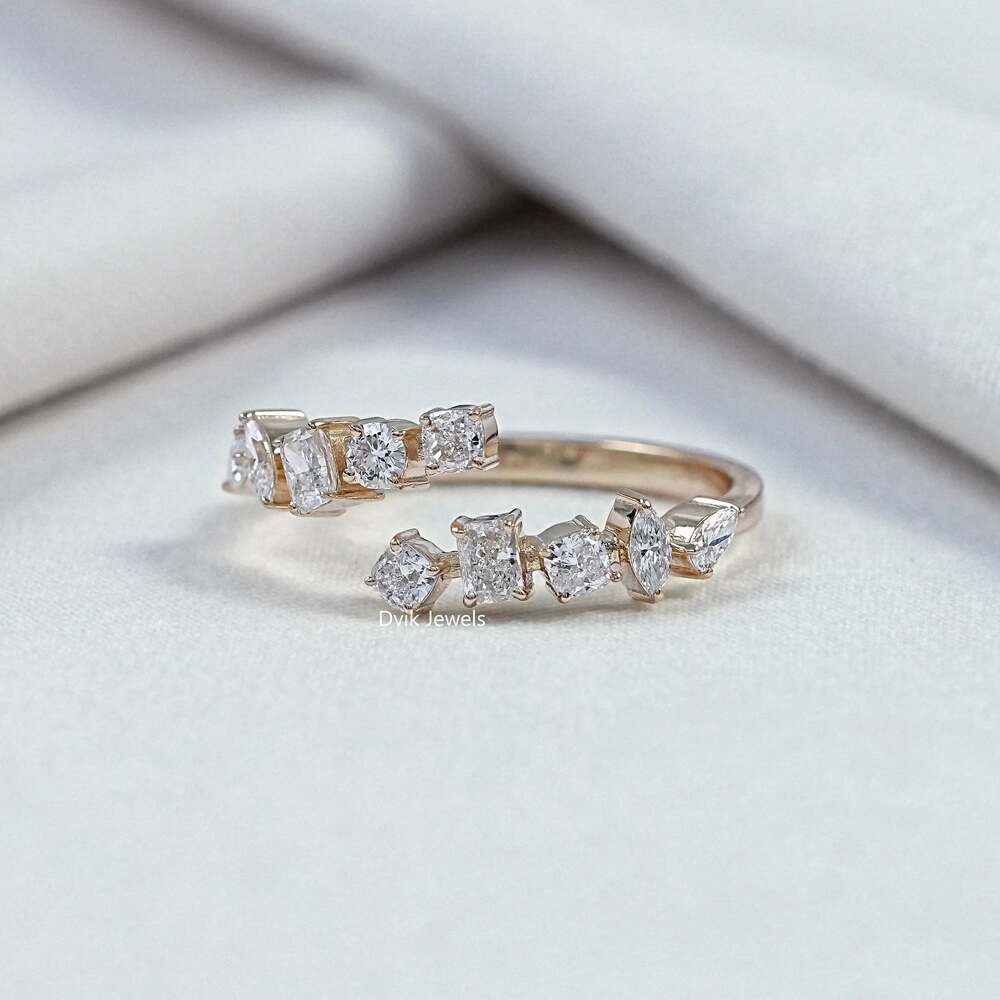 Lab Grown Diamond Open Wedding Bands