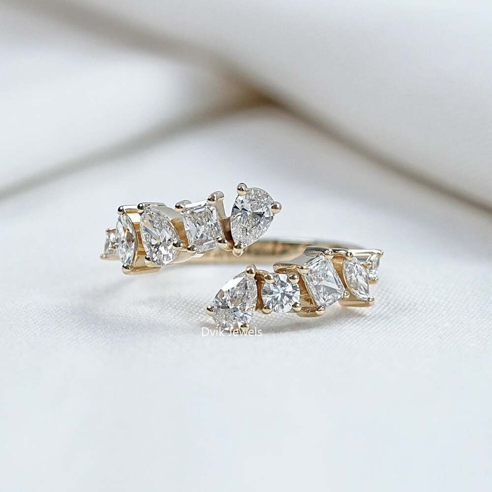 Lab Grown Diamond Open Wedding Bands