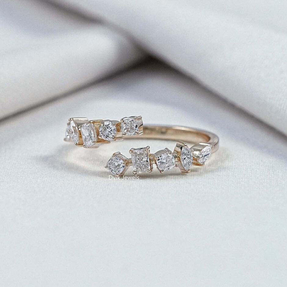 Lab Grown Diamond Open Wedding Bands