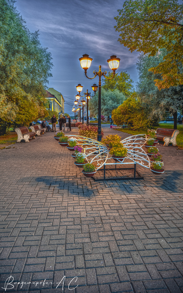Вечерняя прогулка по городу Сортавала.