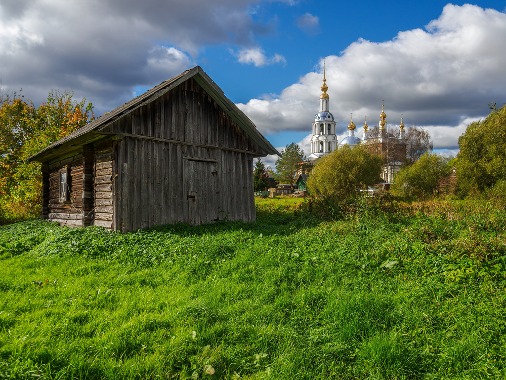 Сентябрьская прогулка по селу Заозерье.