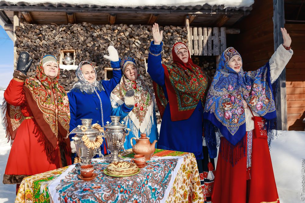 Масленица у староверов в деревне Лякова