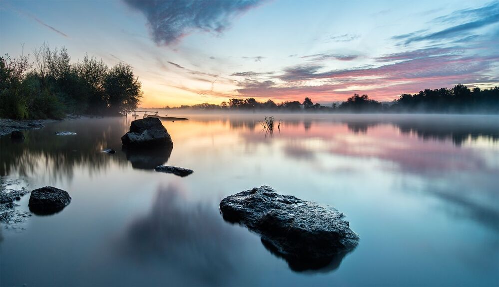 morning over Odra river